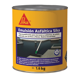 Emulsión Asfáltica Sika impermeabilizante para cubiertas y terrazas 1.6KG