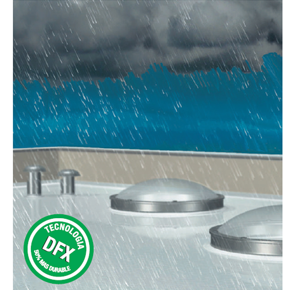 SikaFill Power 12 Años gris impermeabilizante acrílico para cubiertas, techos y terrazas 4.4KG - Image 3