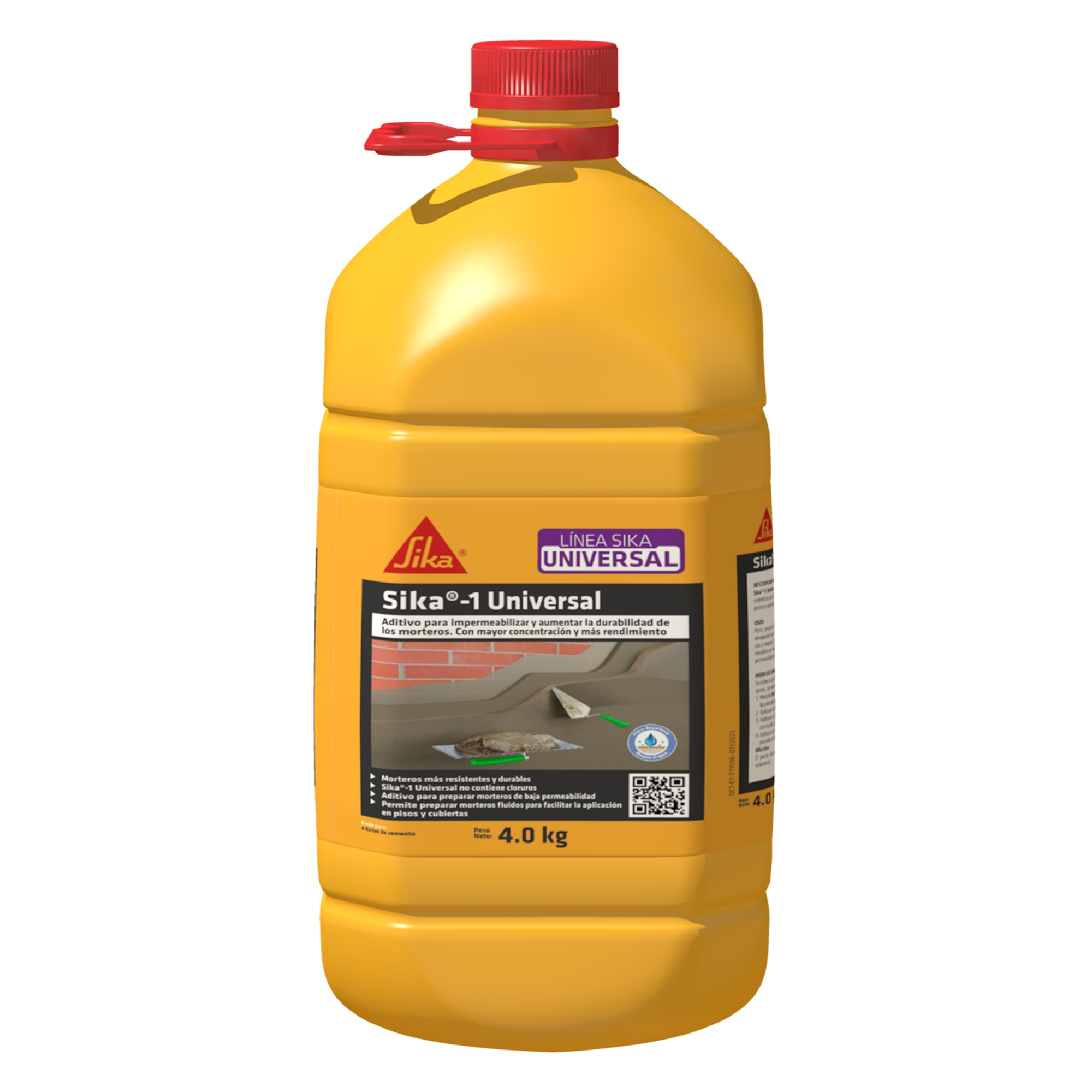 Sika 1 Universal aditivo impermeabilizante para concreto y mortero 4KG