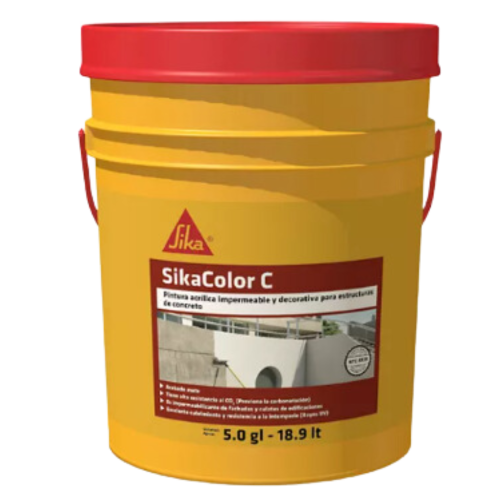 SikaColor C Blanco recubrimiento impermeable y decorativo para concreto 5GAL