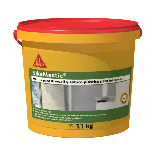 SikaMastic Interior masilla para drywall y estuco plástico para interiores 1.1KG
