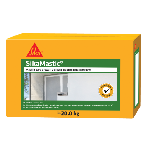 SikaMastic Interior masilla para drywall y estuco plástico para interiores 20KG
