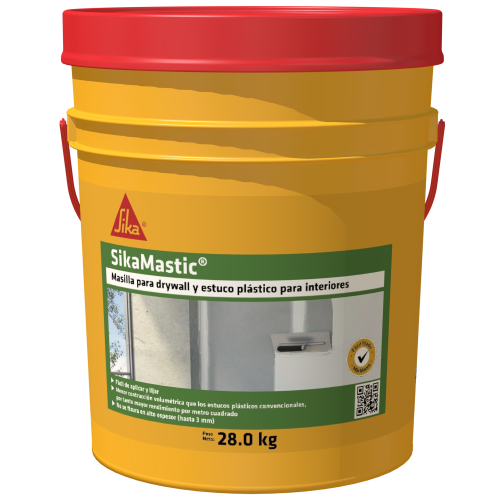 SikaMastic Interior masilla para drywall y estuco plástico para interiores 27KG
