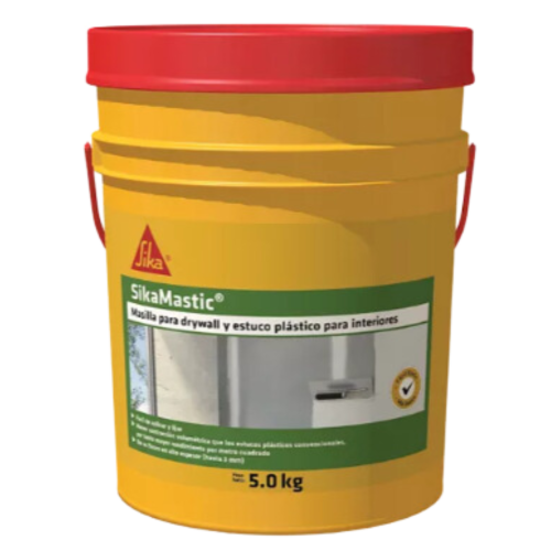 SikaMastic Interior masilla para drywall y estuco plástico para interiores 5KG