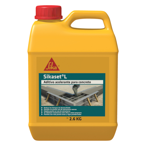 Sikaset L Universal aditivo líquido acelerante del fraguado de concretos y morteros 6KG