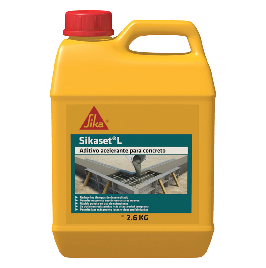 Sikaset L Universal aditivo líquido acelerante del fraguado de concretos y morteros 6KG