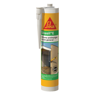 Sikasil E gris silicona acética antihongos para vidrio y aluminio 280ML