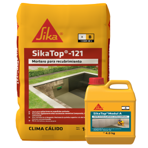 SikaTop 122 clima cálido mortero base acrílica para reparación estructural 27KG